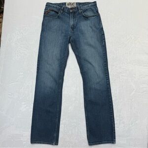 Ariat Jeans Mens Size 32x36 Blue M4 Low Rise Boot Cut Medium Wash Denim